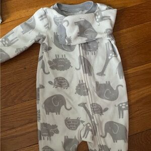 Fleece footy pajamas gender neutral
